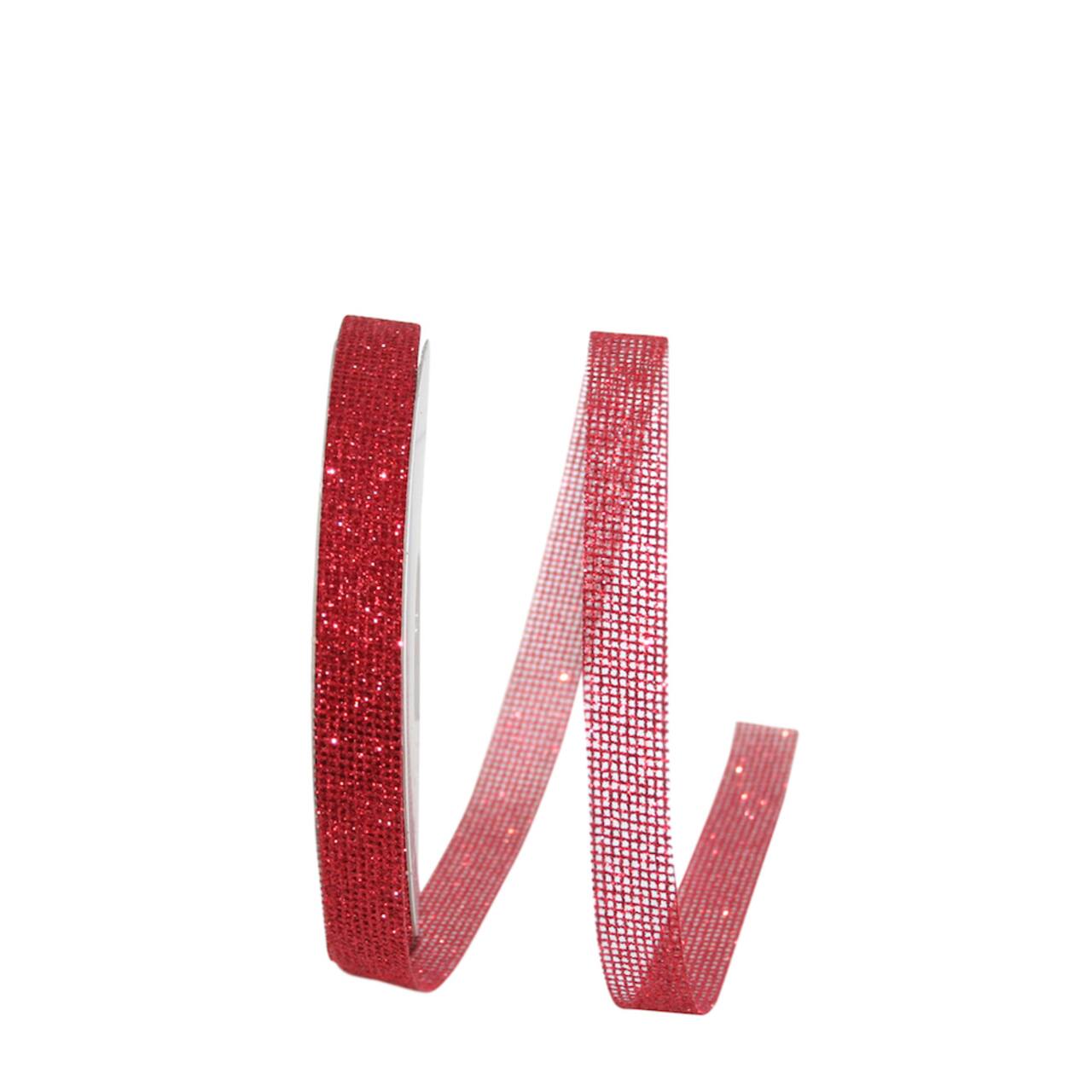 JAM Paper 5/8" x 25yd. Glitter Corsage Mesh Ribbon